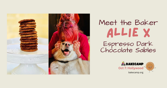 Allie X's Espresso Dark Chocolate Sables at #BakeCamp LA