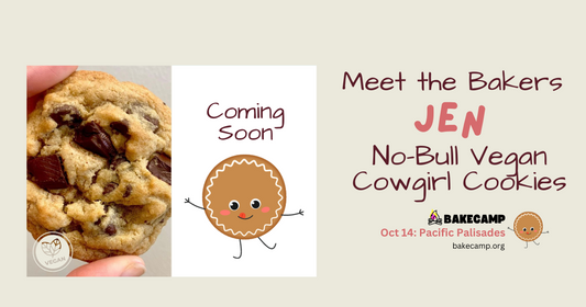 Jen's No-bull Cowgirl Vegan Cookies at #BakeCamp LA