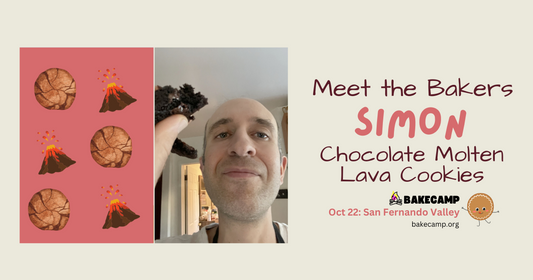 Simon's Chocolate Molten Lava Cookies at #BakeCamp LA