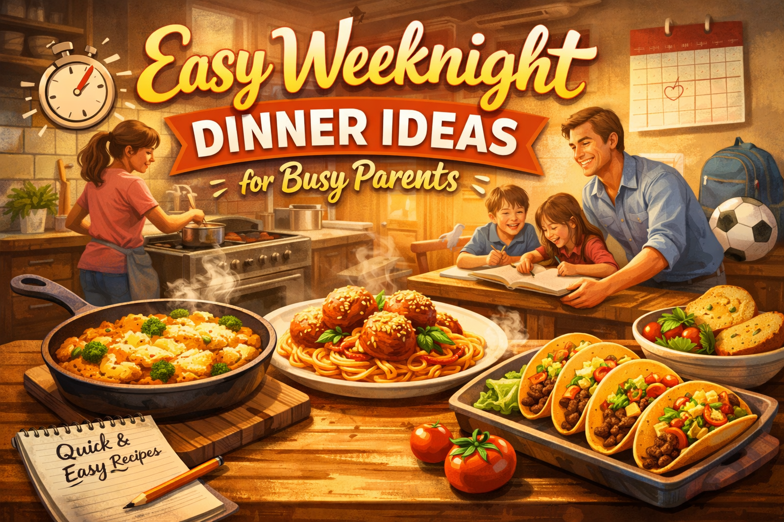 Easy Weeknight Dinner Ideas for Busy Parents – BakeSpace