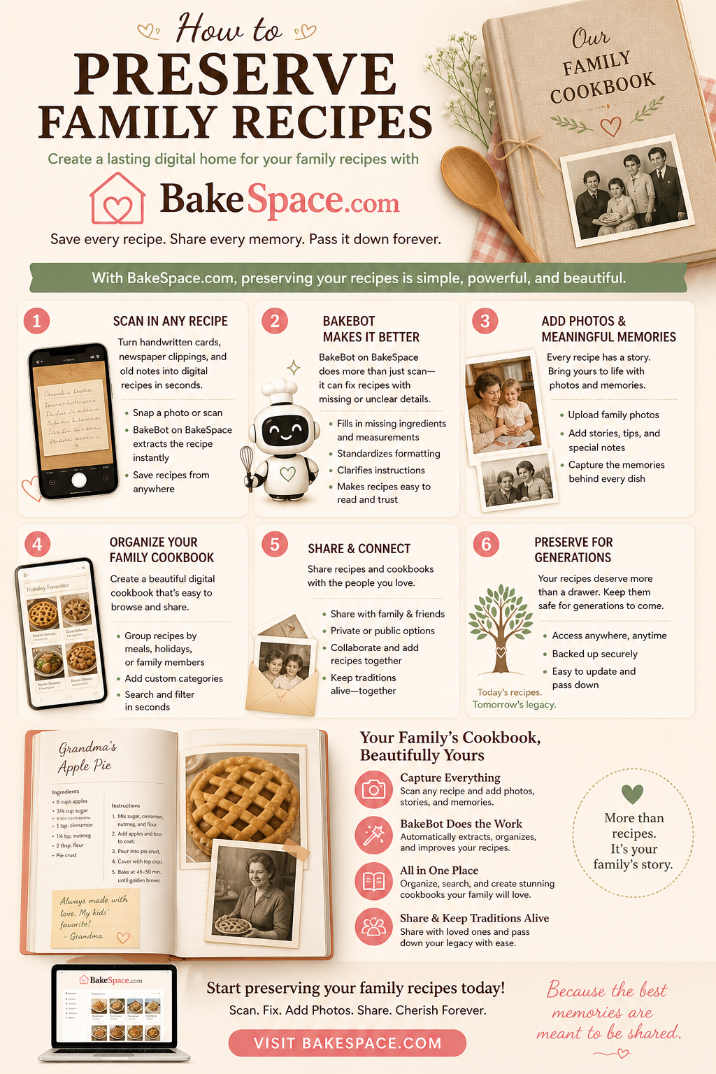 Create a family cookbook