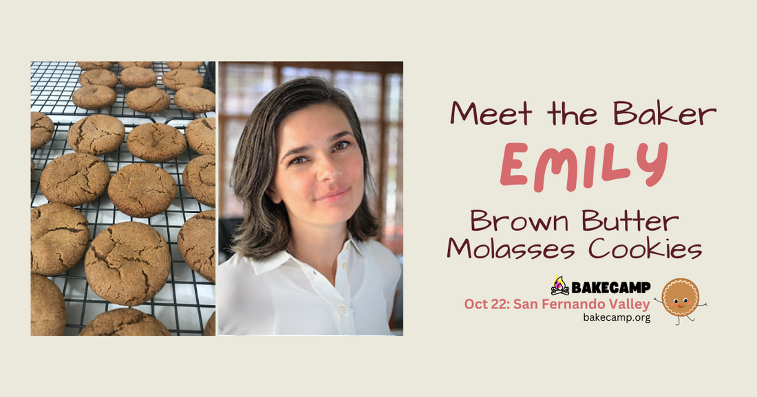 Emily's Brown Butter Molasses Cookies at #BakeCamp LA