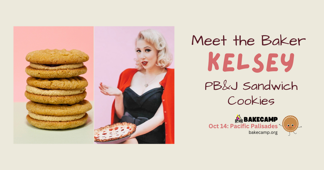 Kelsey's PB&J Cookie Sandwiches at #BakeCamp LA