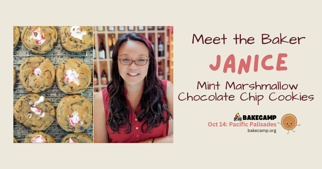 Janice's Mint Marshmallow Chocolate Chip Cookies at #BakeCamp LA