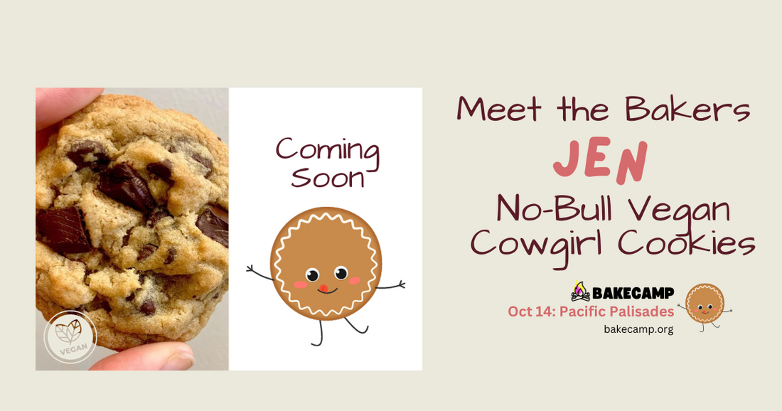 Jen's No-bull Cowgirl Vegan Cookies at #BakeCamp LA