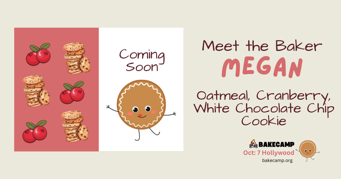 Megan's Oatmeal, Cranberry, White Chocolate Chip Cookies at #BakeCamp LA