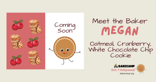 Megan's Oatmeal, Cranberry, White Chocolate Chip Cookies at #BakeCamp LA