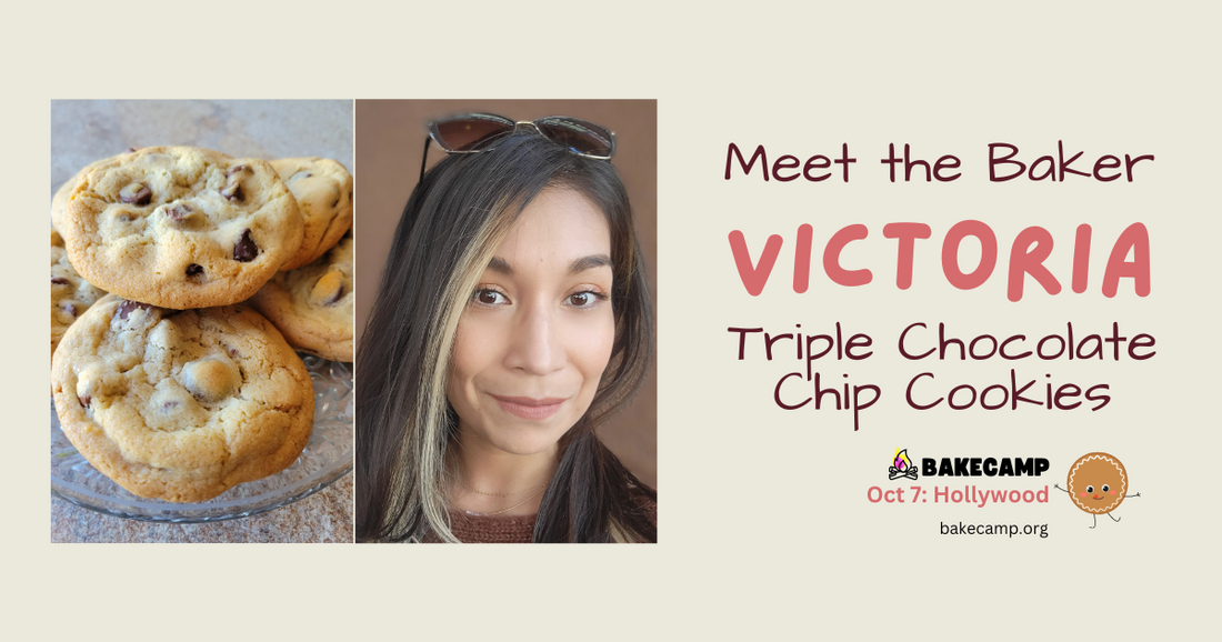 Victoria's Triple Chocolate Chip Cookies at #BakeCamp LA