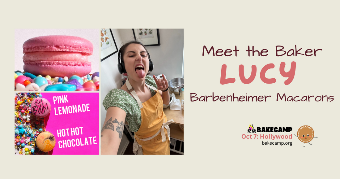 Lucy's Barbenheimer Macarons at #BakeCamp LA