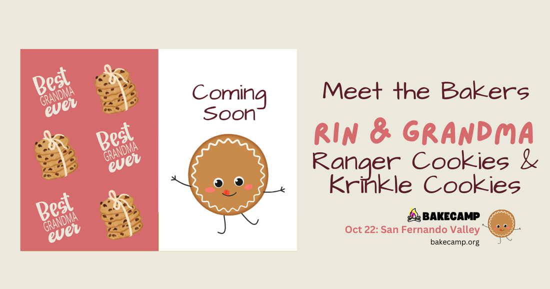 Rin's Ranger Cookies and Krinkle Cookies at #BakeCamp LA